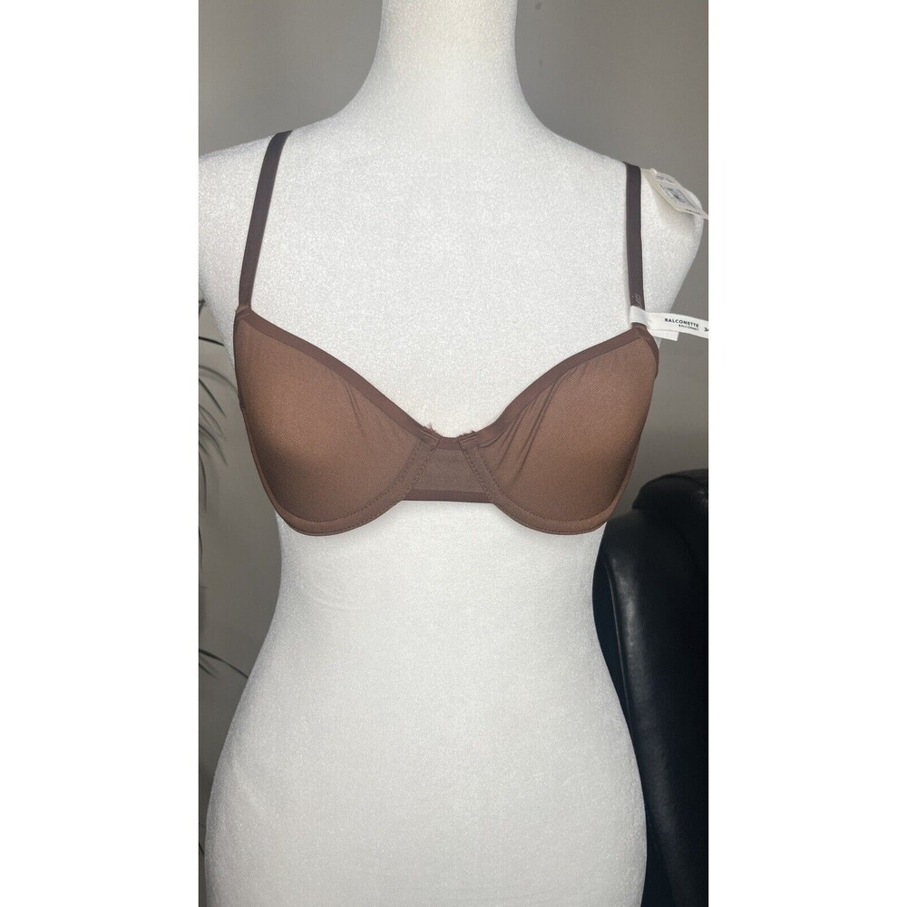 Aerie Smoothez Balconette Bra 36B Brown